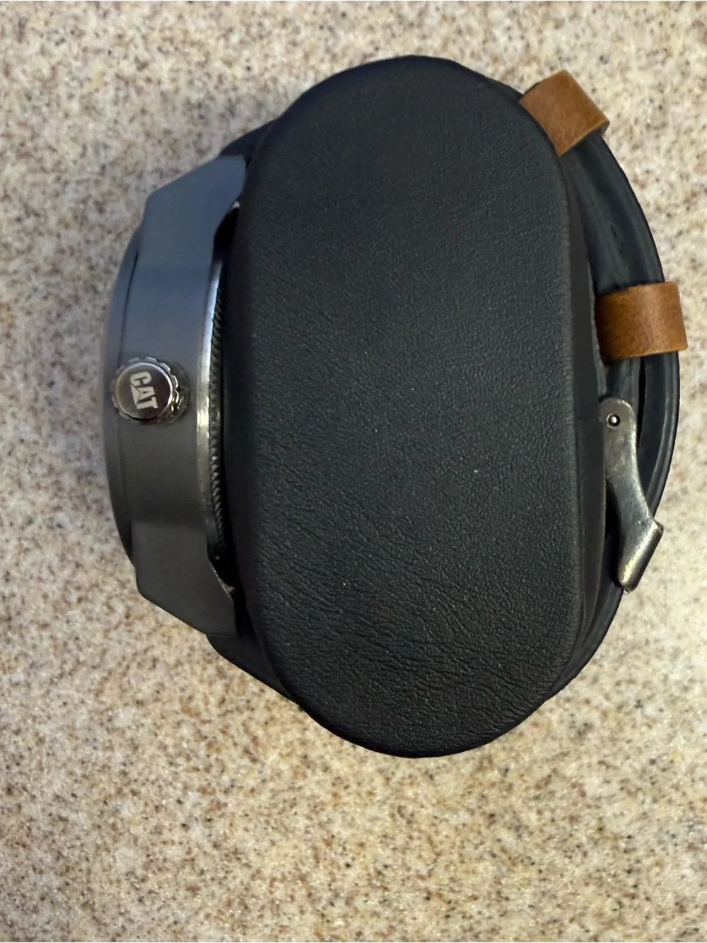 Caterpillar (CAT) R7  Wristwatch 143 Brown Leather Strap . Water resistant